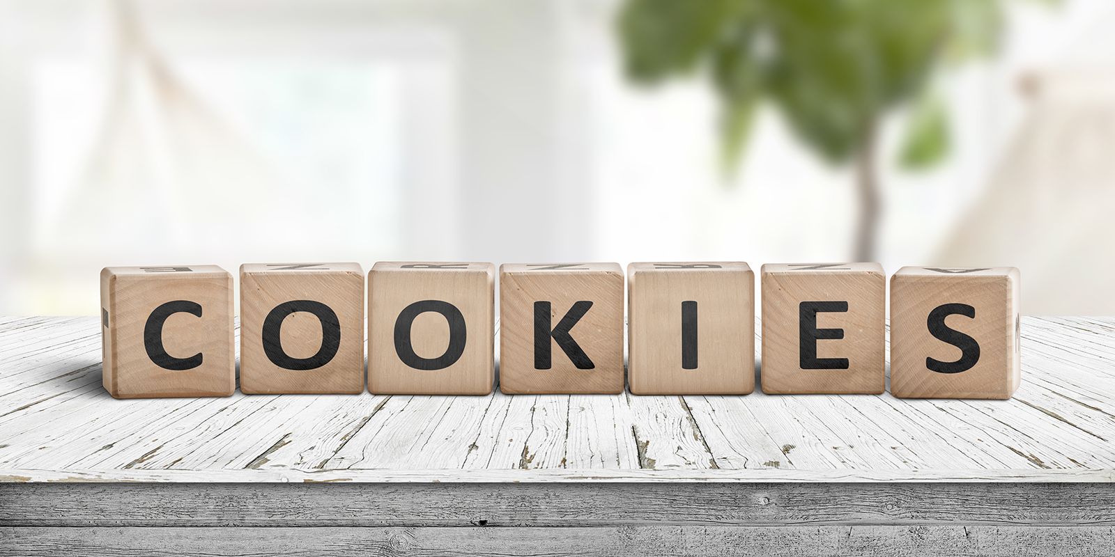 iStock-1302972913 das Wort 'Cookies' aus einzelnen Buchstabenwürfeln zusammengesetzt